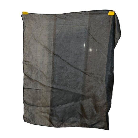 Vintage Semi sheer 100% silk pocket square - Picture 3 of 4